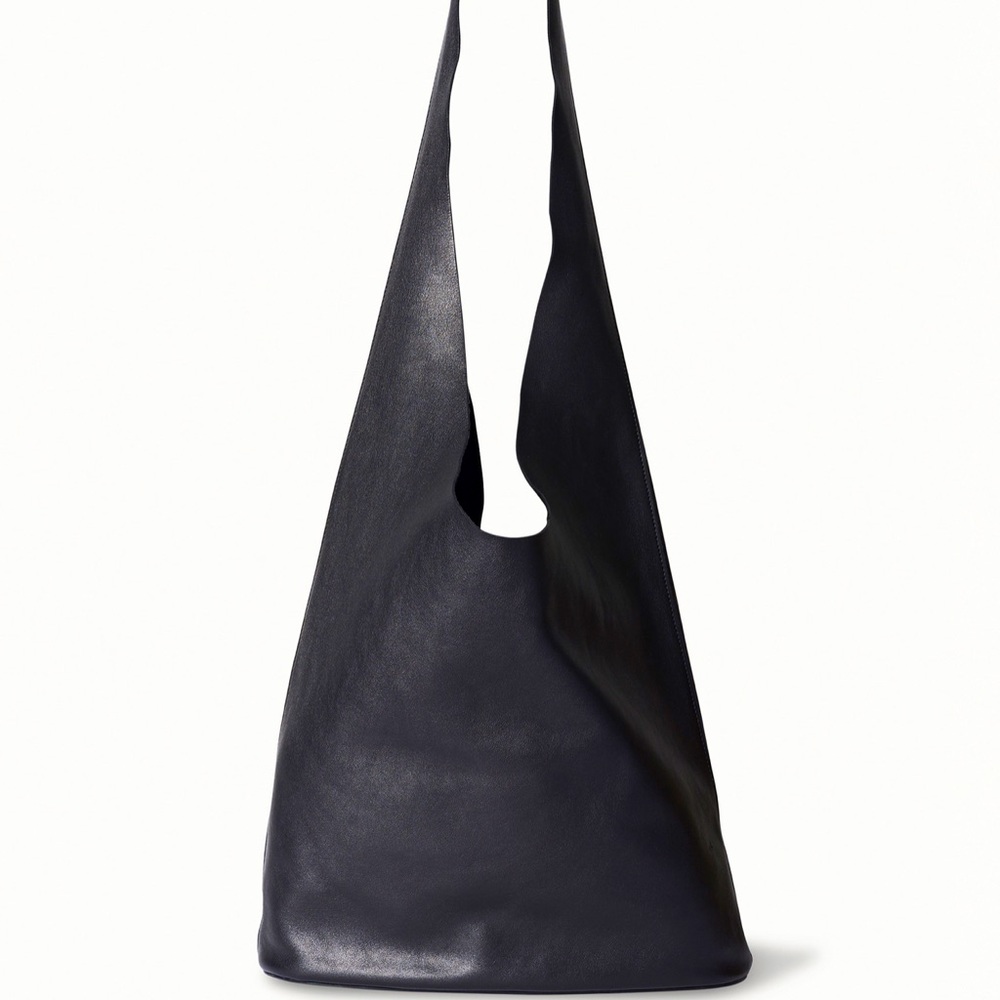 The Row Bindle Three Black Leather Hobo